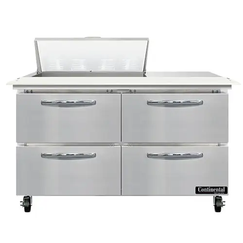 Continental SW48N8C-D 48" Sandwich/salad Prep Table W/ Refrigerated Base, 115v