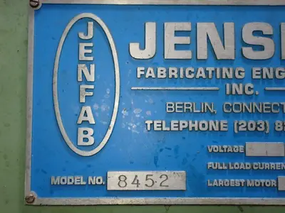 20" DIAMETER JENSEN MODEL #8452 (WASH, RINSE & DRY) CONTINUOUS ROTARY DRUM PARTS WASHER: YOBRO #25068