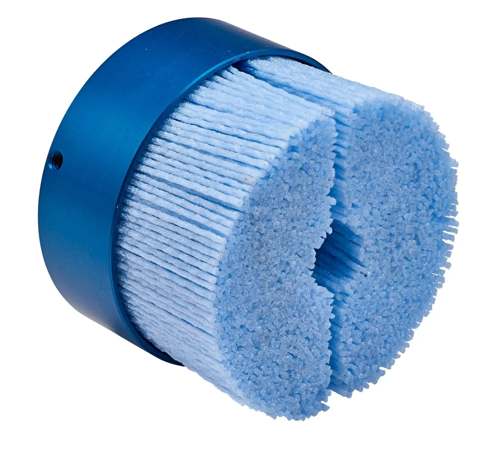 TANIS 3" Mini Disc Brush .055/80 CeramiX Abrasive Filament 3/8" Arbor Hole