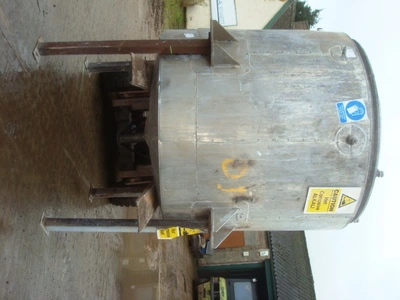 2520L S/S Open toped JKTD Mixing Tank