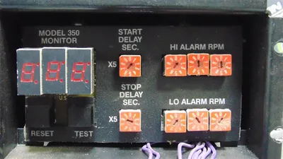 Material Control Systems, Inc. Model 350-1 Monitor Module Used