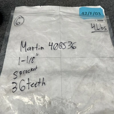 New | in-Stock Martin 40BS36 1 1/8 Miscellaneous Equipment (Metalworking) California US | Davliegogo LLC #1707156