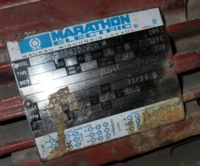 USED MARATHON ELECTRIC KD 286TTFS7026CD W