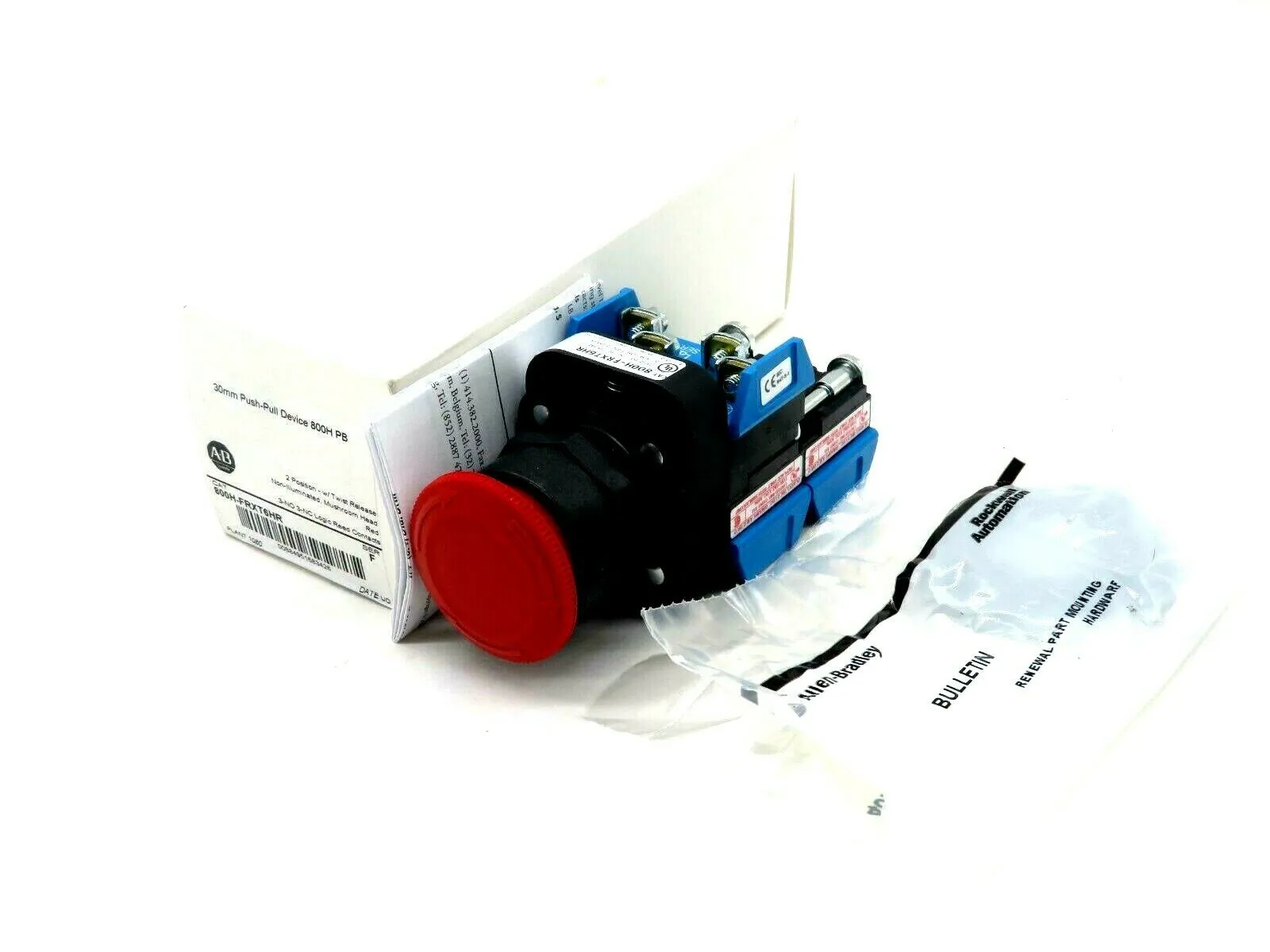 NEW ALLEN BRADLEY 800H-FRXT6HR PUSH PULL DEVICE 800HFRXT6HR