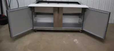 142-0005 Traulsen UST6024-LR Two 2 Door Sandwich Sub Prep Table Cooler-2024