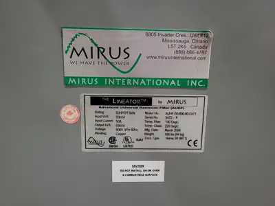 USED MIRUS AUHF-50-600-60-D-E1