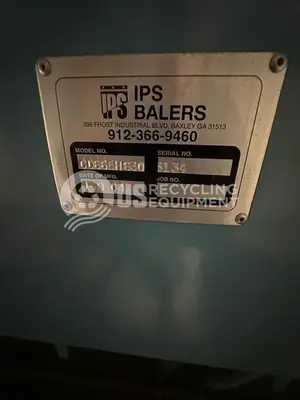 USED IPS CD-865-HS BALER WITH FEED CONVEYOR