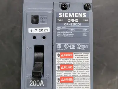 USED SIEMENS QRH22B200