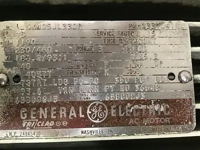 USED GENERAL ELECTRIC 5K405JL330P