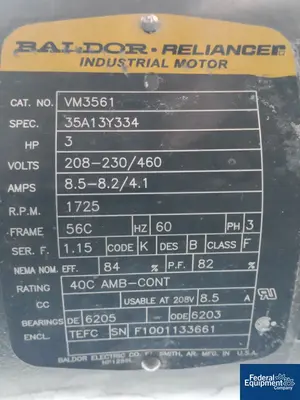 USED Wolfe Mechanical 370 Gal Wolfe Mechanical Mix Tank, 304 S/S, 3 HP