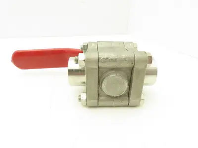 TBV 15B123636GT Stainless Ball Valve 1" Socket Weld 3Pc 1500 WOG CF3M  Lot of 2