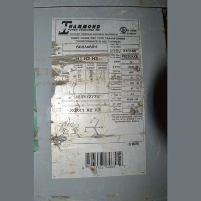 Hammond 3 kVA Transformer