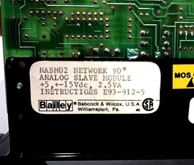 USED BAILEY CONTROLS NASM-02 ANALOG SLAVE MODULE NASM02
