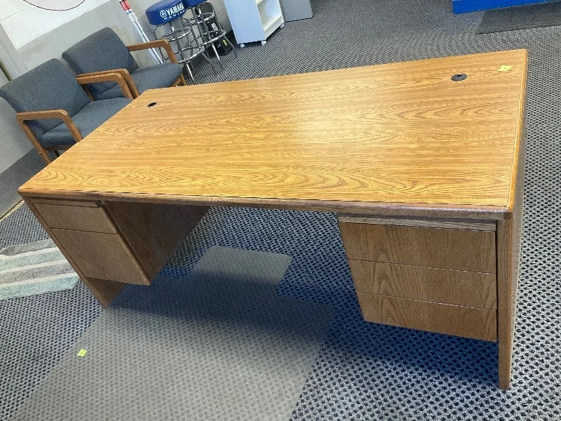 Wood office desk