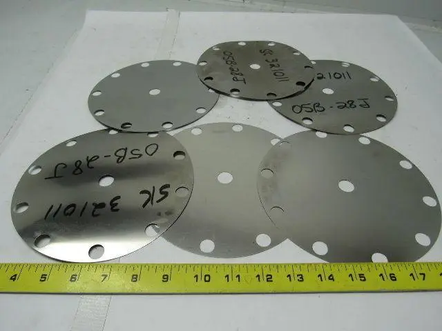 Cashco 1000 Pressure Regulator Diaphragm Stainless Steel 7-1/4" Dia. Lot of 6