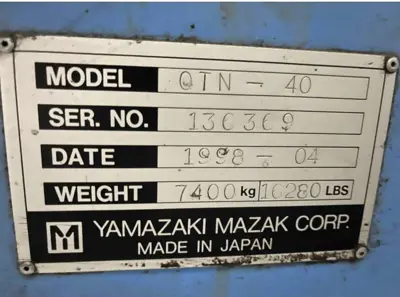 1998 - Mazak Quick Turn 40 QT-40