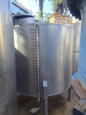 Tank, 600 Gallon, S/st, 60" x 49", CT/CB, Agit, Sngl Wall #S741261