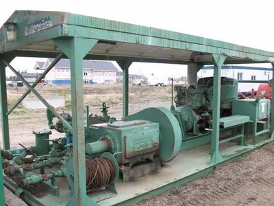 USED NATIONAL JWS-125, 3.5X5 TRIPLEX MUD PUMP PACKAGE