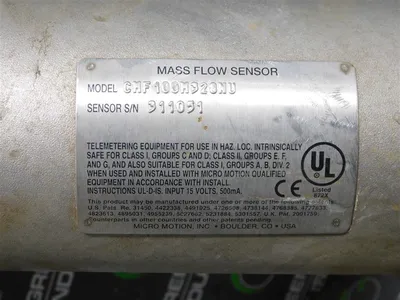 USED MICRO MOTION CMF100M328NU