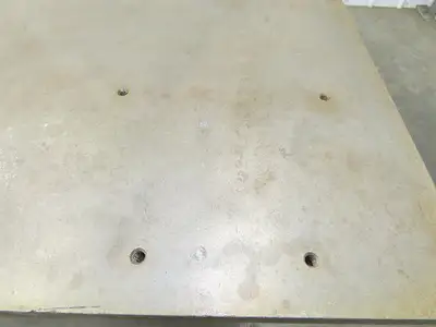 Vintage Precision Steel Welding Layout Table 72x36" Cast Iron 1-11/16" Thick Top