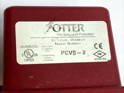 USED POTTER CONTROL VALVE SUPERVISORY SWITCH