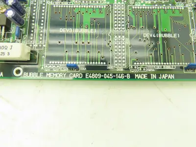 Okuma E4809-045-146-B Printed Circuit Board Bubble Memory Card PCB Lot of 2