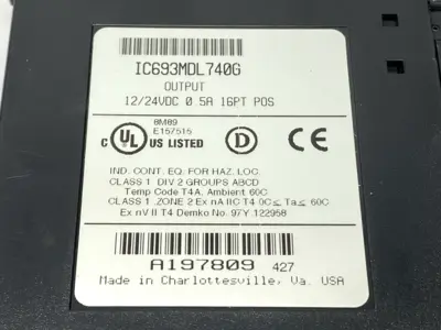 USED GE FANUC OUTPUT MODULE 12/24VDC 0.5A 16PT POS LOGIC