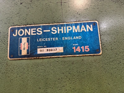 Used JONES AND SHIPMAN 1415 Cylindrical Grinders Including Plain & Angle Head GB | Bowland Trading Ltd #1545863