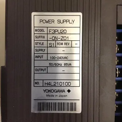 USED YOKOGAWA F3PU20