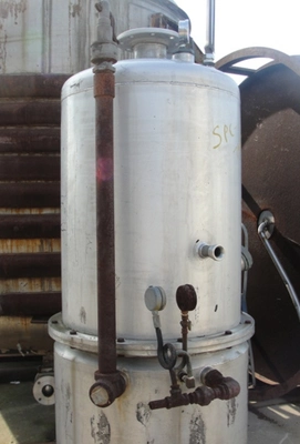 SPC7427  Tank 120 gallon vertical tank, Stainless Steel, 15 PSI @250 degrees F jacket, dish