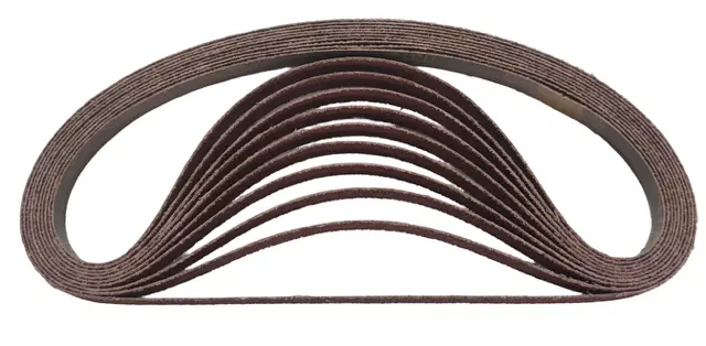 3M 1/2 x 24" Sanding Belts 947A 40 Grit Aluminum Oxide 10 Pack
