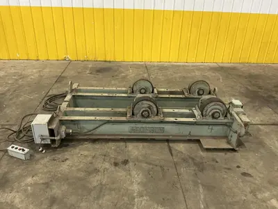 20,000 LB (10 TON) ARONSON MODEL #WRD10 POWERED TANK TURNING ROLLS, DRIVE & IDLER: YOBRO #25145
