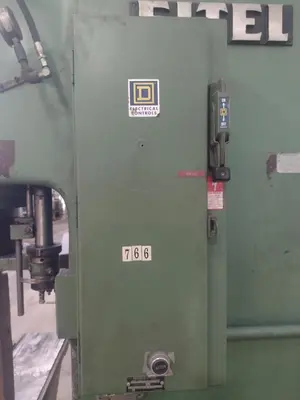 100 TON EITEL MODEL #RP100 HYDRAULIC C-FRAME PRECISION STRAIGHTENING PRESS: YOBRO #16014