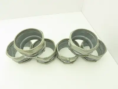 Rigid IMC 4" EMT Straight Compression Connector Fitting  Lot of 6