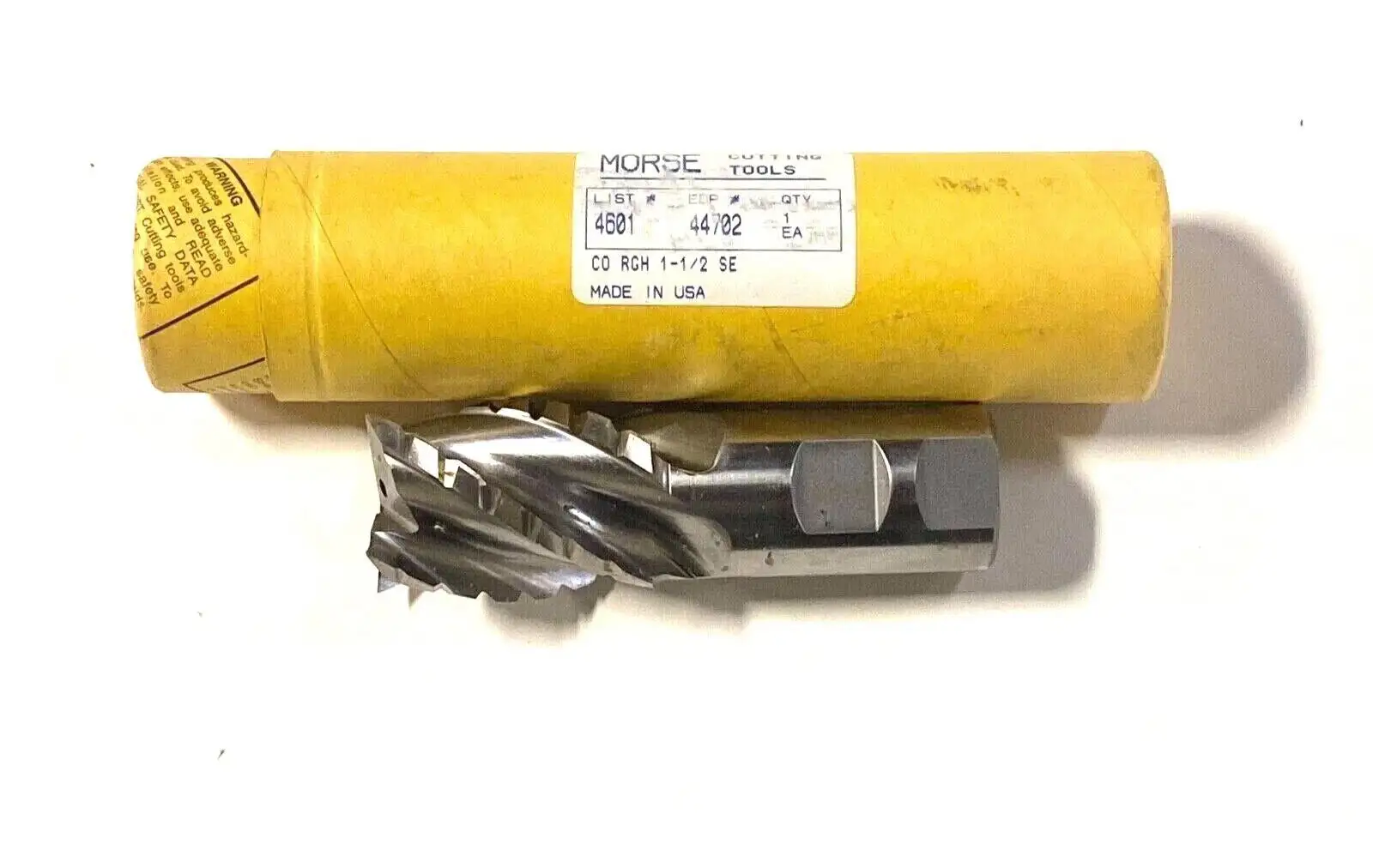 Morse 1-1/2" Cobalt M42 End Mill Roughing Finishing Coolant Fed 38° Helix USA