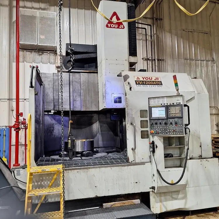 Used 2011 YOU-JI YV1200 ATC REMOTE JOG HANDLE, CHIP CONVEYOR Vertical Boring Mills (incld VTL) Tennessee US | ABL Technology LLC #900289