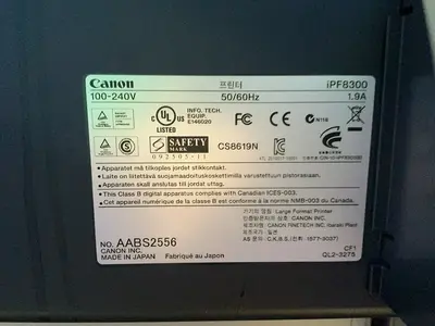 Used CANON IPF8300 Large Format Printers Ohio US | HGR 24 #1549534