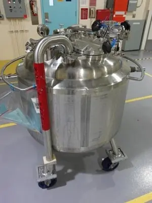 Tank, 40 Gallon (150 Liters), 316L Stainless Steel, Jacketed, 45 PSI Internal #5991215
