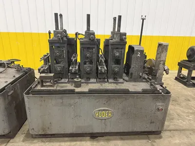 9 STAND x 2" YODER M2 ROLLFORMER, 6 STAND & 3 STAND BASE: YOBRO #24317