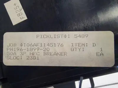 MCC Unit 50 Amp Breaker 0.95 kVA Transformer