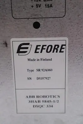 Efore ABB SR92A060 Power Supply Module 3HAB 5845-1/2 STOCK 3191