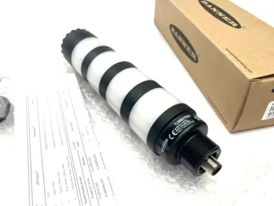 USED BANNER ENGINEERING CORE SER. 50MM LED TOWER LIGHT 4-COLOR AUDIBLE INDICATOR