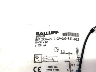 Balluff BMF002P C-Slot Magnetic Field Sensor BMF 273K-PS-C-2A-SA2-S49-00,2