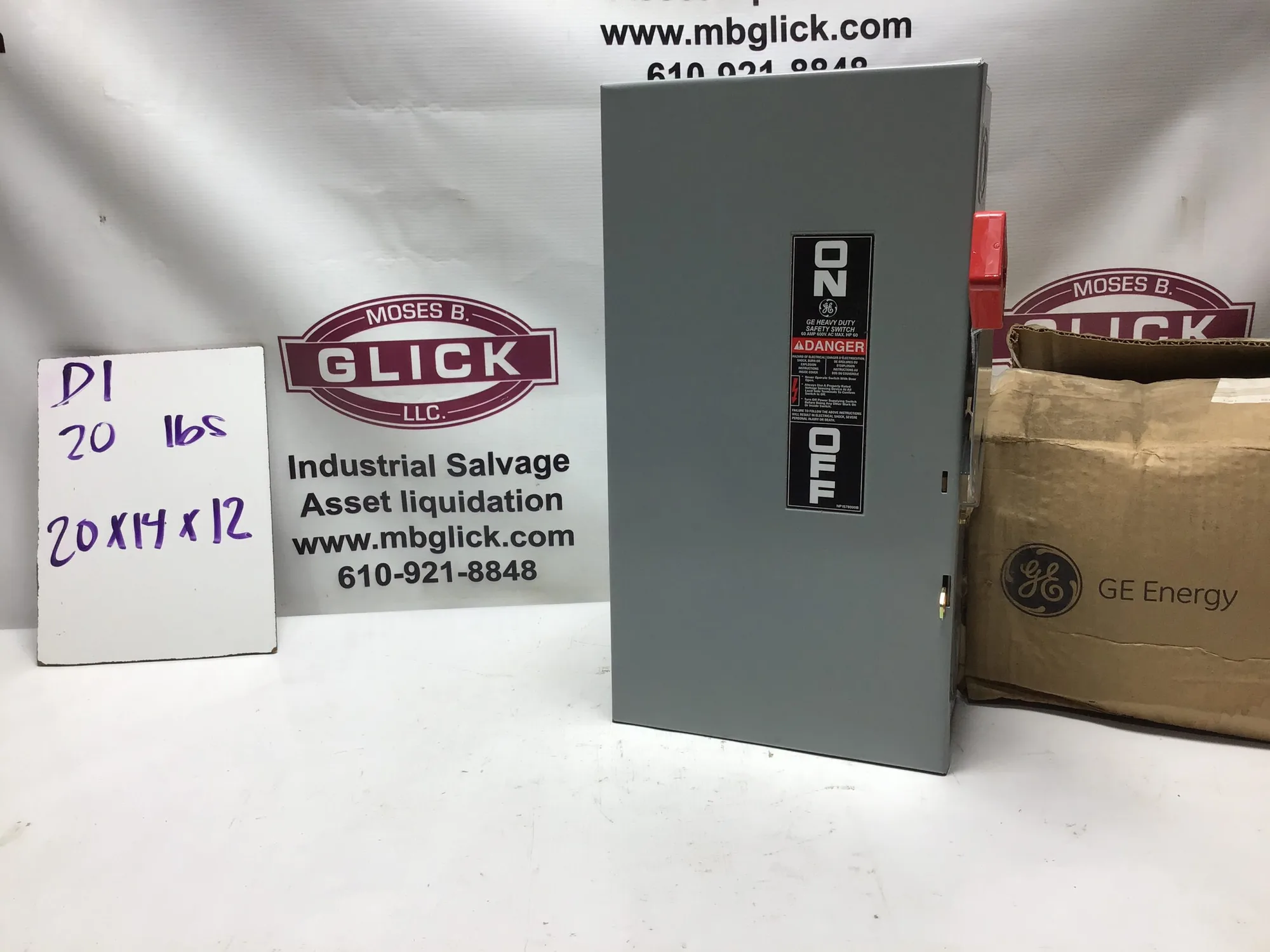 General Electric 19592 Safety Switch THN3362 60AMP