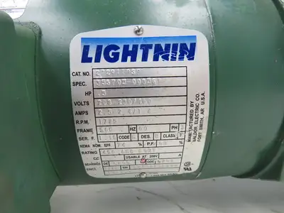 Lightnin SPX Flow X1S50 Flanged Tank Mixer Agitator 4"x 38" Impeller CW .5Hp 3PH