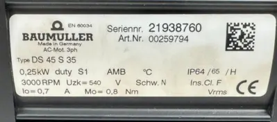 USED BAUMULLER 00259794