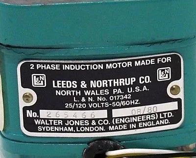 NEW LEEDS & NORTHRUP 017342 INDUCTION MOTOR