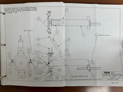 20" x 24" HEM MODEL #VT-125HA-1-SS SMART-SAW AUTOMATIC VERTICAL BAND SAW WITH NESTING: YOBRO #24105