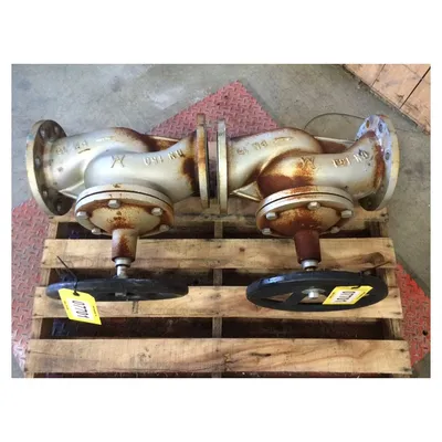 Used 6" manual globe valve for hot oil