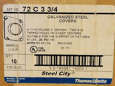 USED STEEL CITY 72 C 3 3/4